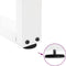 vidaXL - Eettafelpoten - 2 - st - V-vormig - 30x(30-31,3) - cm - staal - wit