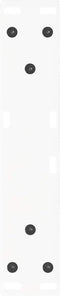 vidaXL - Eettafelpoten - 2 - st - V-vormig - 30x(30-31,3) - cm - staal - wit