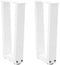 vidaXL - Eettafelpoten - 2 - st - V-vormig - 38x(42-43,3) - cm - staal - wit