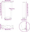 vidaXL - Eettafelpoten - 2 - st - V-vormig - 38x(42-43,3) - cm - staal - wit