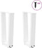 vidaXL - Eettafelpoten - 2 - st - V-vormig - 38x(42-43,3) - cm - staal - wit