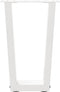 vidaXL - Eettafelpoten - 2 - st - V-vormig - 38x(42-43,3) - cm - staal - wit