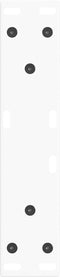 vidaXL - Eettafelpoten - 2 - st - V-vormig - 38x(42-43,3) - cm - staal - wit