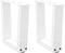 vidaXL - Eettafelpoten - 2 - st - V-vormig - 40x(30-31,3) - cm - staal - wit