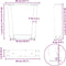 vidaXL - Eettafelpoten - 2 - st - V-vormig - 40x(30-31,3) - cm - staal - wit
