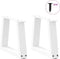 vidaXL - Eettafelpoten - 2 - st - V-vormig - 40x(30-31,3) - cm - staal - wit