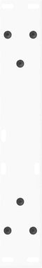 vidaXL - Eettafelpoten - 2 - st - V-vormig - 40x(30-31,3) - cm - staal - wit