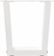 vidaXL - Eettafelpoten - 2 - st - V-vormig - 40x(30-31,3) - cm - staal - wit