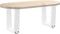 vidaXL - Eettafelpoten - 2 - st - V-vormig - 40x(30-31,3) - cm - staal - wit