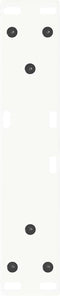 vidaXL - Eettafelpoten - 2 - st - V-vormig - 40x(30-31,3) - cm - staal - wit