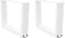 vidaXL - Eettafelpoten - 2 - st - V-vormig - 50x(30-31,3) - cm - staal - wit