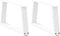vidaXL - Eettafelpoten - 2 - st - V-vormig - 50x(30-31,3) - cm - staal - wit