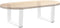vidaXL - Eettafelpoten - 2 - st - V-vormig - 50x(30-31,3) - cm - staal - wit