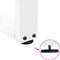 vidaXL - Eettafelpoten - 2 - st - V-vormig - 50x(42-43,3) - cm - staal - wit
