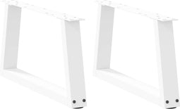 vidaXL - Eettafelpoten - 2 - st - V-vormig - 60x(30-31,3) - cm - staal - wit