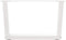 vidaXL - Eettafelpoten - 2 - st - V-vormig - 60x(30-31,3) - cm - staal - wit