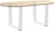 vidaXL - Eettafelpoten - 2 - st - V-vormig - 60x(42-43,3) - cm - staal - wit