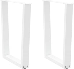 vidaXL - Eettafelpoten - 2 - st - V-vormig - 60x(72-73,3) - cm - staal - wit