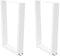 vidaXL - Eettafelpoten - 2 - st - V-vormig - 60x(72-73,3) - cm - staal - wit