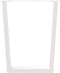 vidaXL - Eettafelpoten - 2 - st - V-vormig - 60x(72-73,3) - cm - staal - wit