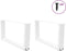 vidaXL - Eettafelpoten - 2 - st - V-vormig - 70x(30-31,3) - cm - staal - wit