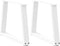 vidaXL - Eettafelpoten - 2 - st - V-vormig - 70x(42-43,3) - cm - staal - wit