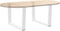 vidaXL - Eettafelpoten - 2 - st - V-vormig - 70x(42-43,3) - cm - staal - wit