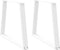 vidaXL - Eettafelpoten - 2 - st - V-vormig - 70x(72-73,3) - cm - staal - wit