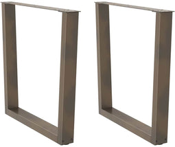 vidaXL - Eettafelpoten - 2 - st - V-vormig - 80x(72-73,3) - cm - staal - naturel