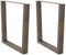 vidaXL - Eettafelpoten - 2 - st - V-vormig - 80x(72-73,3) - cm - staal - naturel