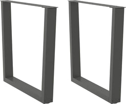 vidaXL - Eettafelpoten - 2 - st - V-vormig - 90x(72-73,3) - cm - staal - antraciet