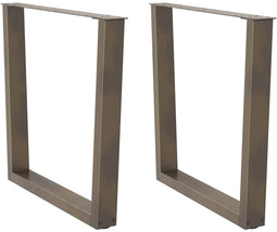 vidaXL - Eettafelpoten - 2 - st - V-vormig - 90x(72-73,3) - cm - staal - naturel