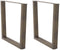 vidaXL - Eettafelpoten - 2 - st - V-vormig - 90x(72-73,3) - cm - staal - naturel