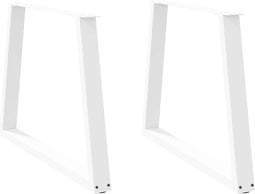 vidaXL - Eettafelpoten - 2 - st - V-vormig - 90x(72-73,3) - cm - staal - wit