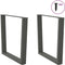 vidaXL - Eettafelpoten - 2 - st - V-vormig - 90x(72-73,3) - cm - staal - antraciet