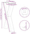 vidaXL - Eettafelpoten - 2 - st - X-vormig - 50x(72-73) - cm - staal - wit