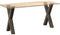 vidaXL - Eettafelpoten - 2 - st - X-vormig - 50x(72-73) - cm - staal - naturel
