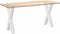 vidaXL - Eettafelpoten - 2 - st - X-vormig - 50x(72-73) - cm - staal - wit
