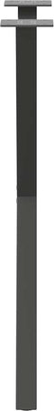 vidaXL - Eettafelpoten - 2 - st - X-vormig - 50x(72-73) - cm - staal - antraciet