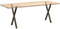 vidaXL - Eettafelpoten - 2 - st - X-vormig - 57x(72-73) - cm - staal - naturel