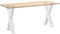 vidaXL - Eettafelpoten - 2 - st - X-vormig - 60x(72-73) - cm - staal - wit