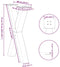 vidaXL - Eettafelpoten - 2 - st - X-vormig - 60x(72-73) - cm - staal - wit
