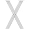 vidaXL - Eettafelpoten - 2 - st - X-vormig - 60x(72-73) - cm - staal - wit