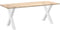 vidaXL - Eettafelpoten - 2 - st - X-vormig - 70x(72-73) - cm - staal - wit