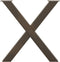 vidaXL - Eettafelpoten - 2 - st - X-vormig - 70x(72-73) - cm - staal - naturel