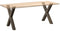 vidaXL - Eettafelpoten - 2 - st - X-vormig - 70x(72-73) - cm - staal - naturel