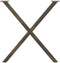 vidaXL - Eettafelpoten - 2 - st - X-vormig - 70x(72-73) - cm - staal - naturel