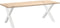 vidaXL - Eettafelpoten - 2 - st - X-vormig - 90x(72-73) - cm - staal - wit