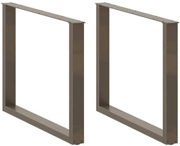 vidaXL - Eettafelpoten - 3 - st - U-vormig - 100x(72-73) - cm - staal - naturel