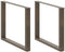 vidaXL - Eettafelpoten - 3 - st - U-vormig - 100x(72-73) - cm - staal - naturel